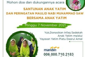 Rekening Sedekah Anak Yatim Darul Qur'an