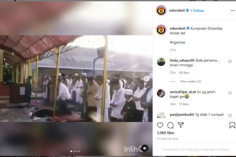 Video Lucu Orang Lagi Sholat. Kumpulan Video Tertidur saat Sholat Ied, Nitizen: Itu Ngantuk atau