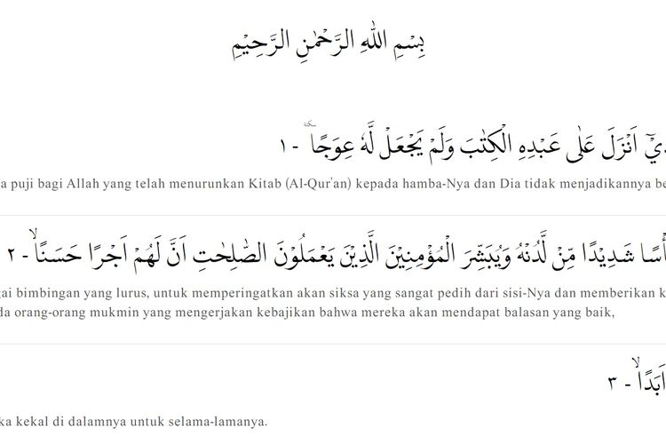 Bacaan Surat Sholat Sunnah Qobliyah Dan Ba'diyah. Bacaan Surat Al Kahfi Ayat 1-10 Lengkap Beserta Keutamaan