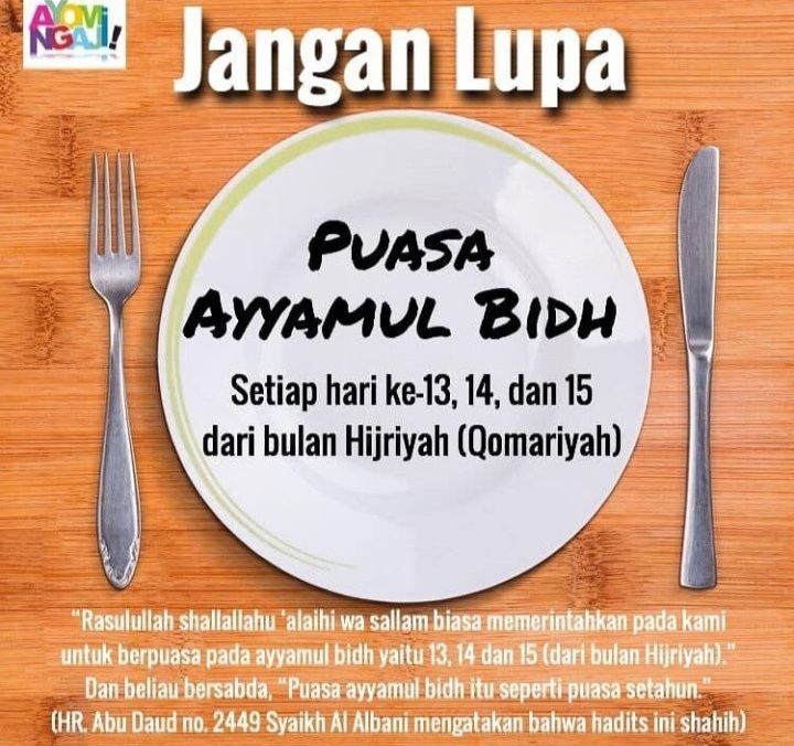 Puasa Sunnah Ayyamul Bidh Bulan November 2021. Kapan Jadwal Puasa Ayyamul Bidh di Bulan November 2021, Cek