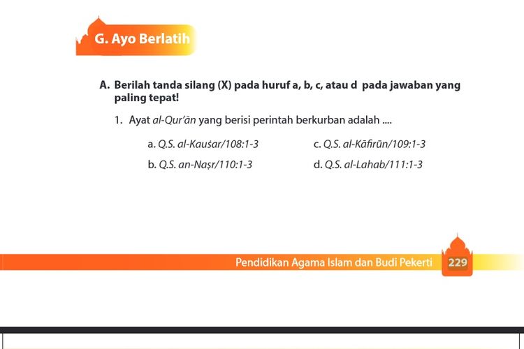 Hukum Melaksanakan Akikah Dan Kurban Adalah A Fardhu Ain B Fardhu Kifayah. Pembahasan Soal PAI Kelas 9 SMP Halaman 229, 230, Akikah