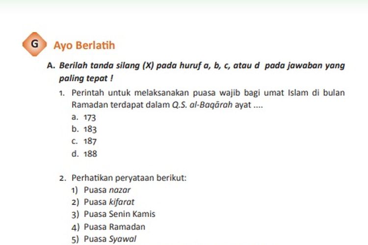 Puasa Kifarat Dilakukan Jika Suami. Pembahasan Soal PAI Kelas 8 SMP Halaman 209, 210, 211, Puasa