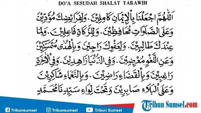 Bacaan Setelah Sholat Tarawih Muhammadiyah. Doa Sesudah Shalat Tarawih dan Witir, Lengkap dengan Doa