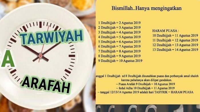 Niat Puasa Sunnah Bulan Dzulhijjah 2019. Doa Niat Puasa Sunah Zulhijah Selasa 5 Dzulhijjah 1440 H atau 6