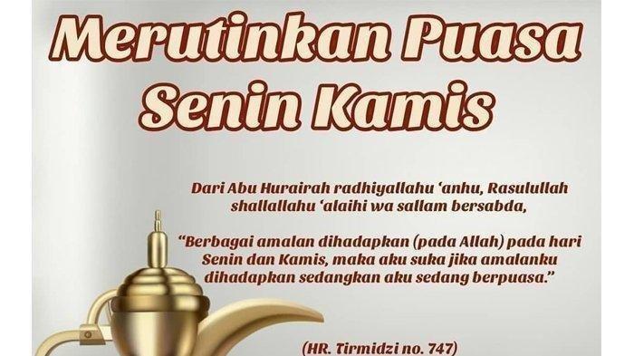 Niat Puasa Ramadhan Abdul Somad. Niat Puasa Senin Kamis Digabung Qadha Ramadhan, Ini