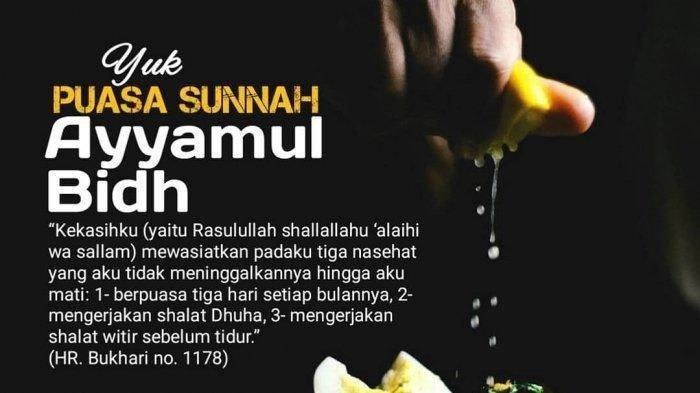 Puasa Ayyamul Bidh Bln Oktober 2020. JADWAL Puasa Ayyamul Bidh Oktober 2020, 30-31 Oktober dan 1