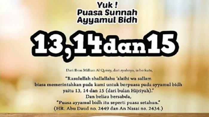 Puasa Sunnah Ayyamul Bidh Oktober 2020. Bacaan Niat Puasa Ayyamul Bidh Oktober 2020, 30-31 Oktober dan