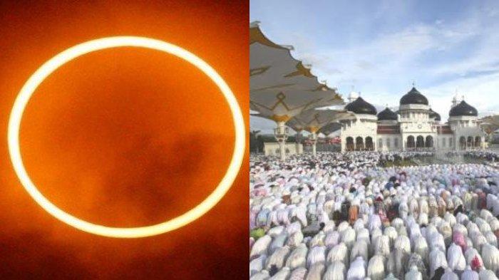 Tata Cara Shalat Gerhana Video. Niat dan Video Panduan Shalat Gerhana Matahari Cincin yang