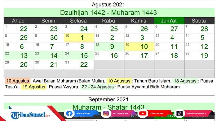 Kalender Puasa Sunnah 2021 Lengkap Pdf. Link Download PDF Kalender Islam 1443 Hijriah, Lengkap dengan