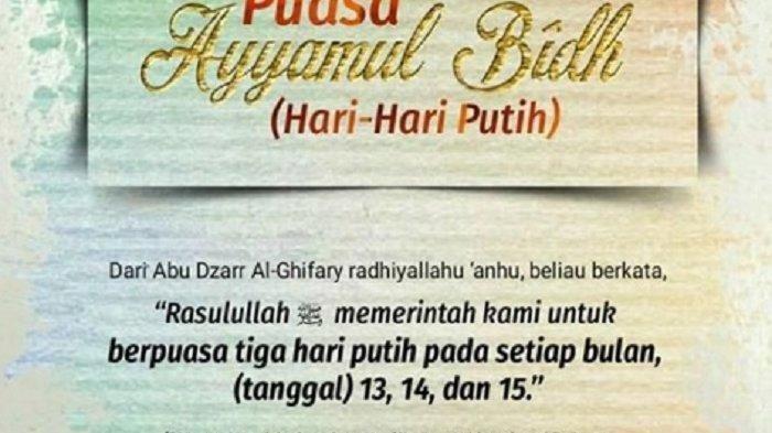 Apa Boleh Puasa Rajab Di Selang Seling. Bolehkah Puasa Ayyamul Bidh Dilakukan Berselang Seling