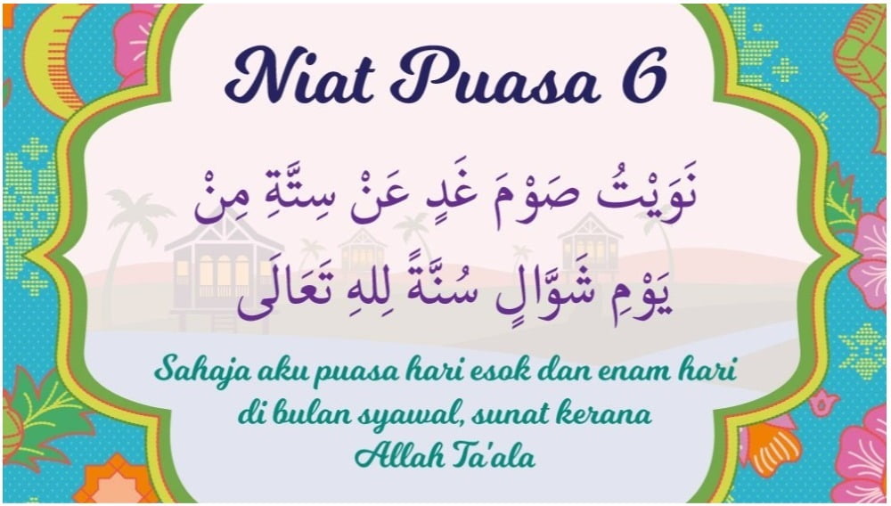 Niat Puasa Sunat Isnin Jakim. Niat Puasa 6 Syawal & Hukum Gabung Puasa Ganti (Qadha