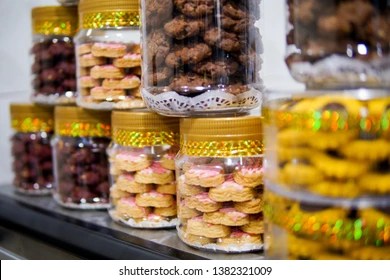 Hari Raya Aidilfitri Celebration In Malaysia. Raya Biscuit Images, Stock Photos & Vectors