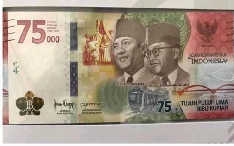 Kenapa Uang Pecahan 75 Ribu Tidak Bisa Digunakan. Tak Hanya Jadi Koleksi, Uang Baru Rp75.000 Bisa Dipakai untuk