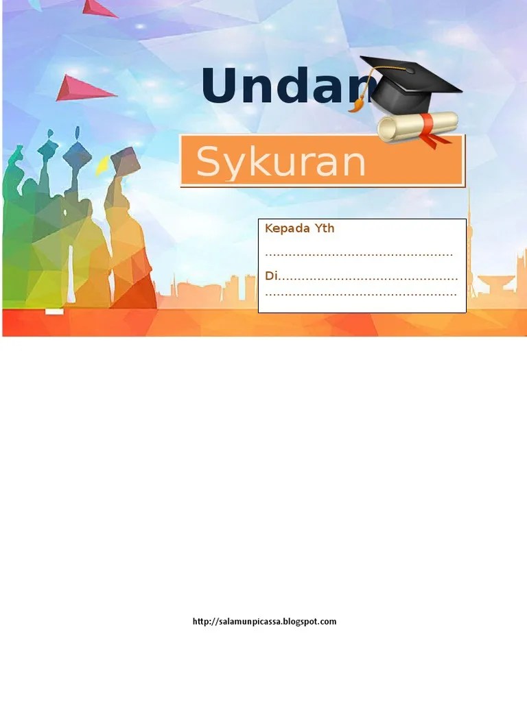 Contoh Undangan Syukuran Wisuda Pdf. Contoh Undangan Syukuran Wisuda Bisa Edit Siap Print