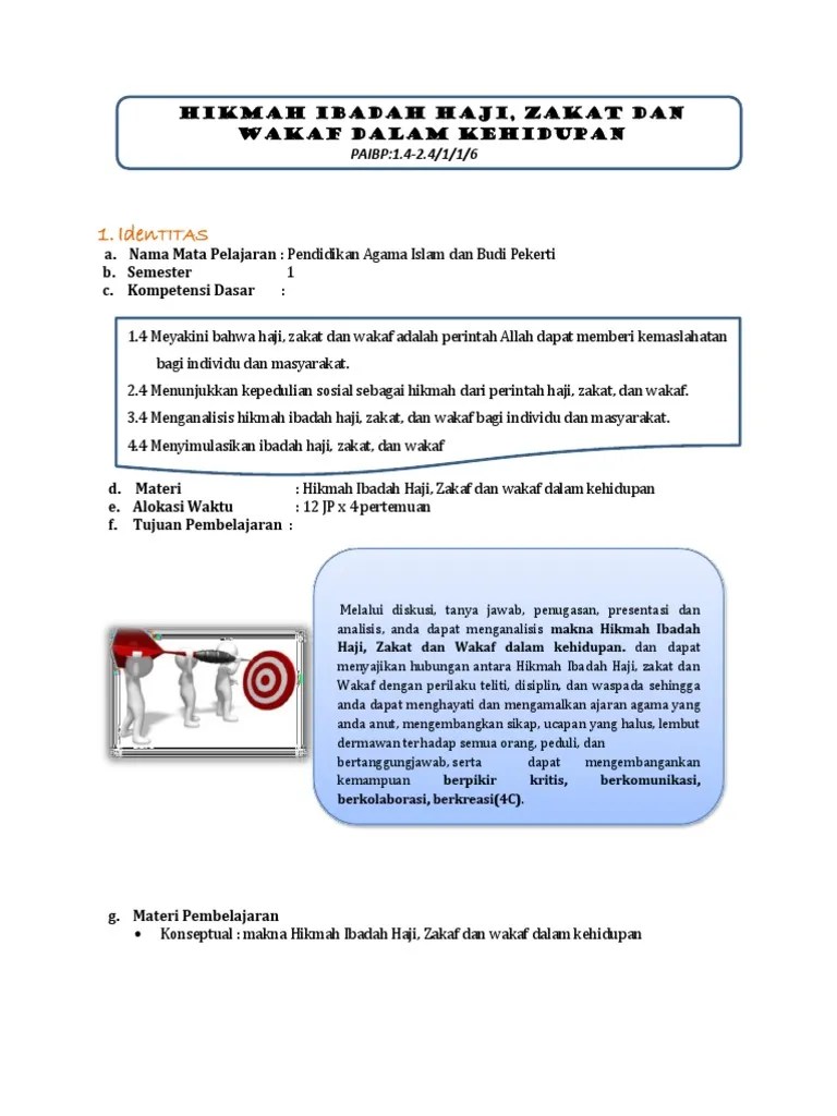 Dalil Haji Zakat Dan Wakaf. 3.3 UKBM Hikmah Haji, Zakat Dan Wakaf PDF