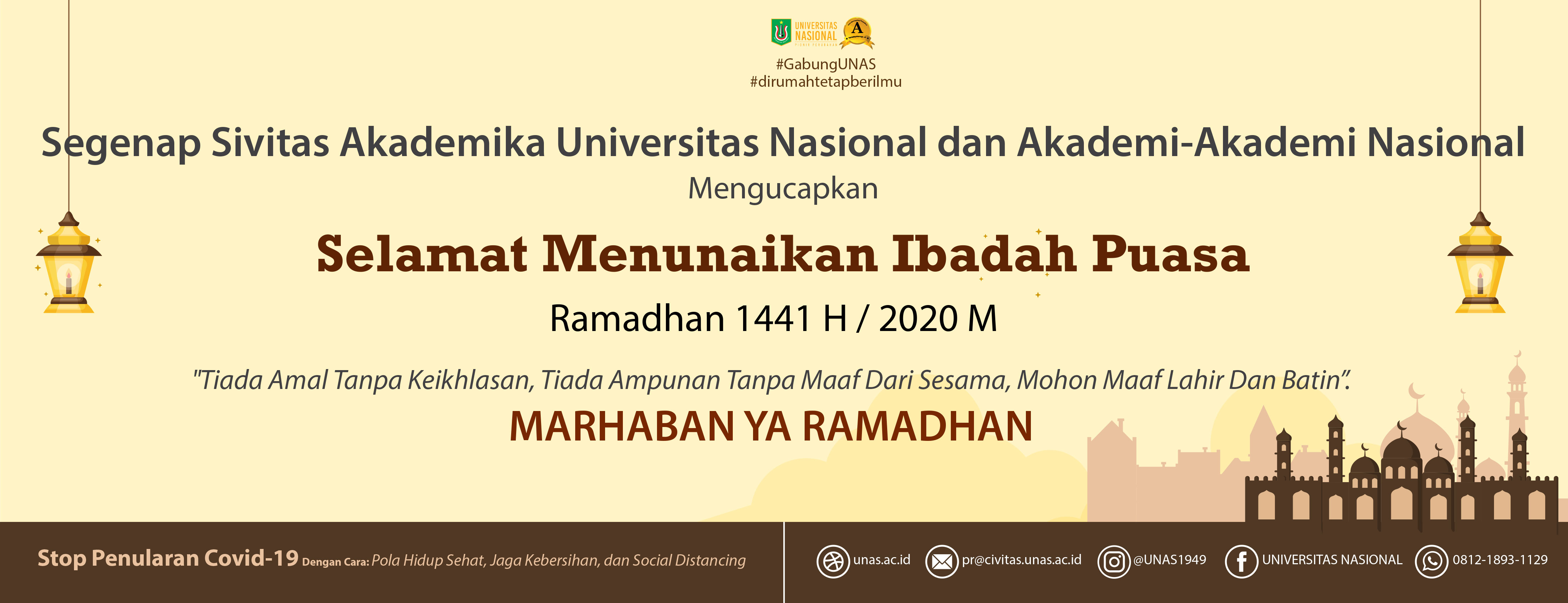 Foto Selamat Menunaikan Ibadah Puasa 2021. Selamat Menunaikan Ibadah Puasa Ramadhan 1441 H