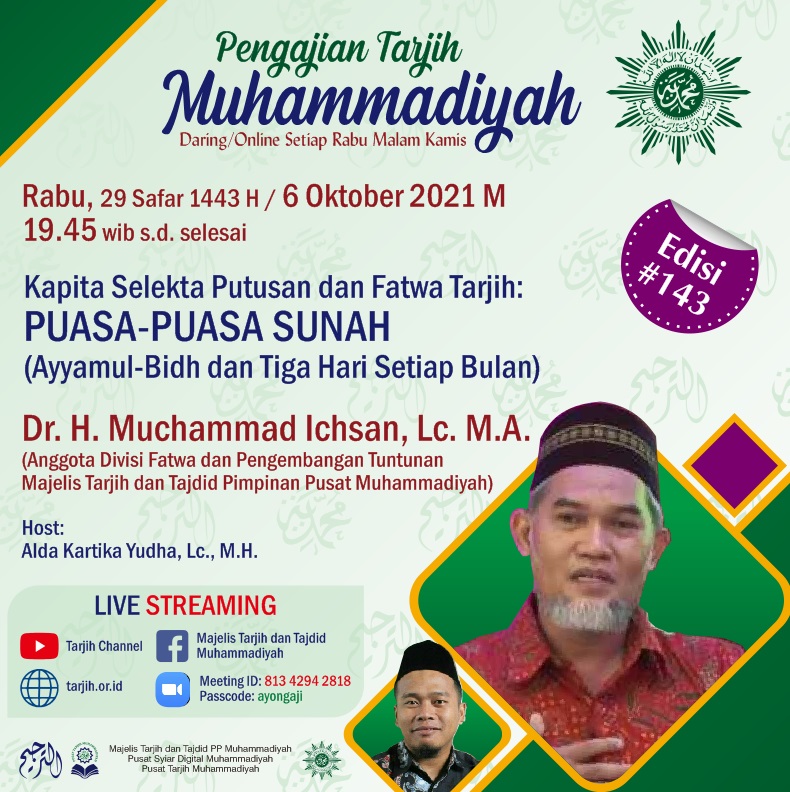 Puasa Sunnah Menurut Tarjih Muhammadiyah. Penjelasan Mengenai Puasa Tiga Hari Setiap Bulan atau Ayyamul