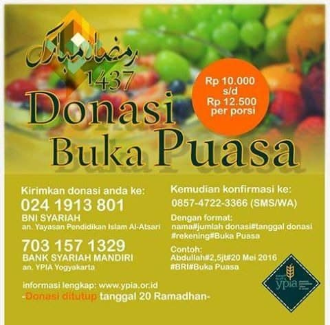 Tempat Berbuka Puasa Di Nilai. Progress Report “Donasi Buka Puasa” SEMARAK RAMADHAN