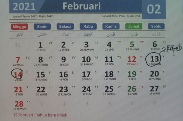 Sabtu Minggu Senin Puasa Rajab. Jadwal Puasa Sunnah Februari 2021 Bertepatan Bulan Mulia Rajab