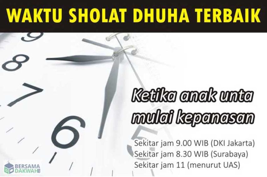 Waktu Terbaik Sholat Dhuha Adalah. Waktu Terbaik Sholat Dhuha dan 5 Keutamaannya