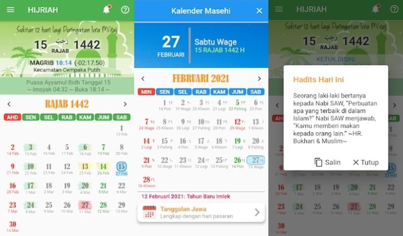 Kalender Hijriyah Dan Puasa Sunnah. 7 Aplikasi Kalender Hijriyah Terbaik dan Kaya Fitur